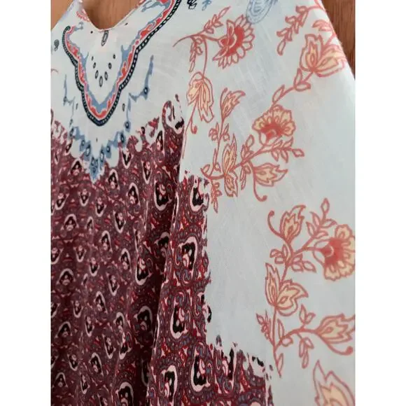 Altar'd State Multi Color Bohemian Midi Kimono OS - Picture 9 of 12